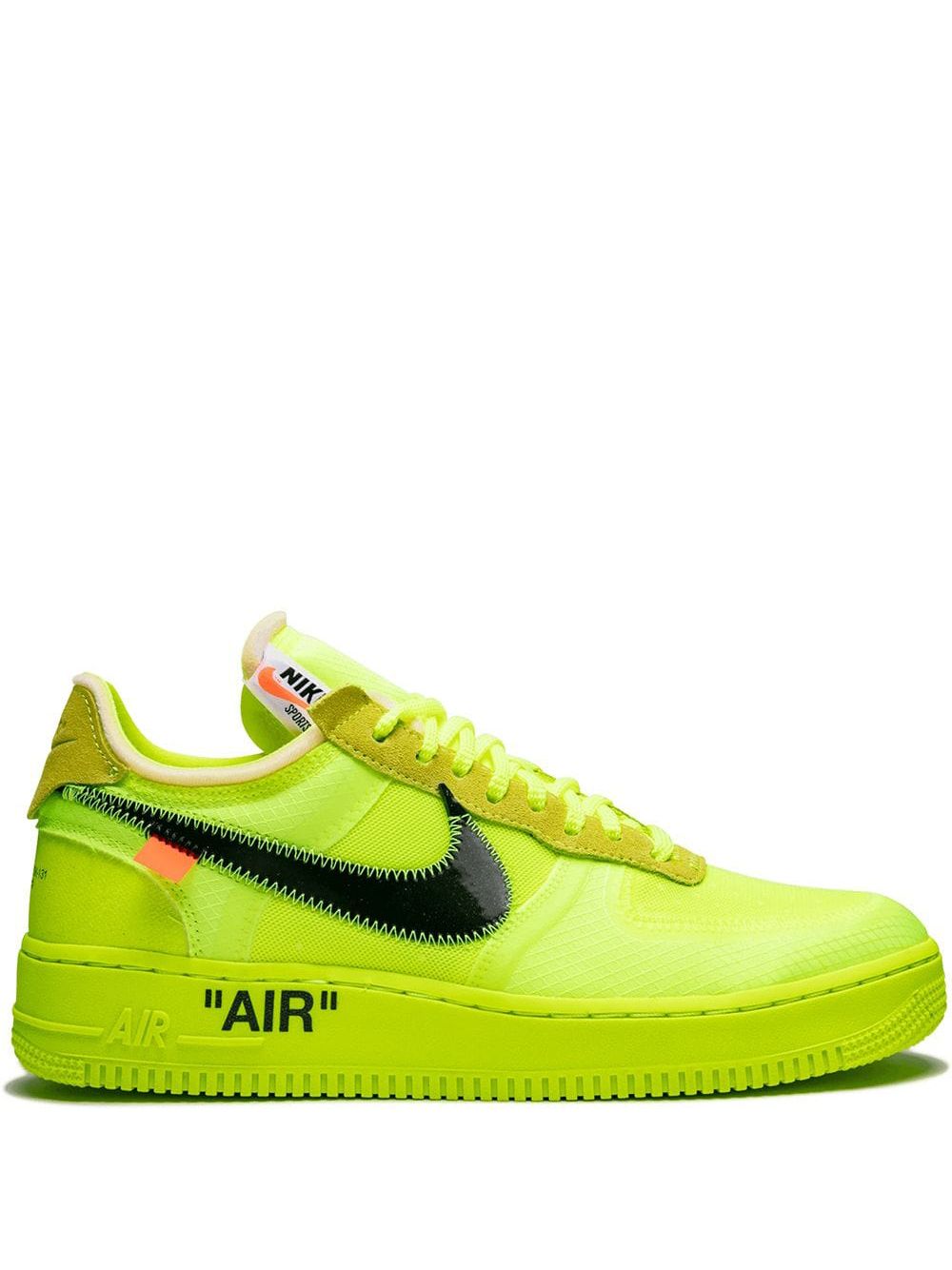 NIKE X OFF-WHITE AIR FORCE 1 LOW "THE 10TH : VOLT" SNEAKERS