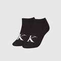 2 Pack Sneaker Monogram Sock - Black