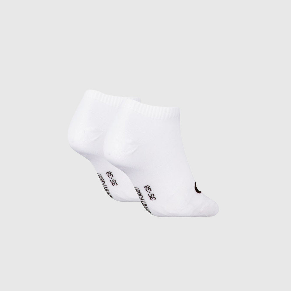 2 Pack Sneaker Monogram Sock - White
