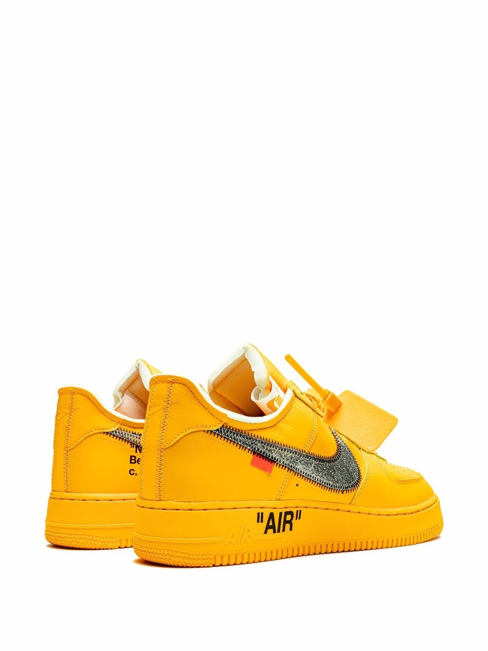 NIKE X OFF-WHITE AIR FORCE 1 LOW "ÜNIVERSITY GOLD" SNEAKERS