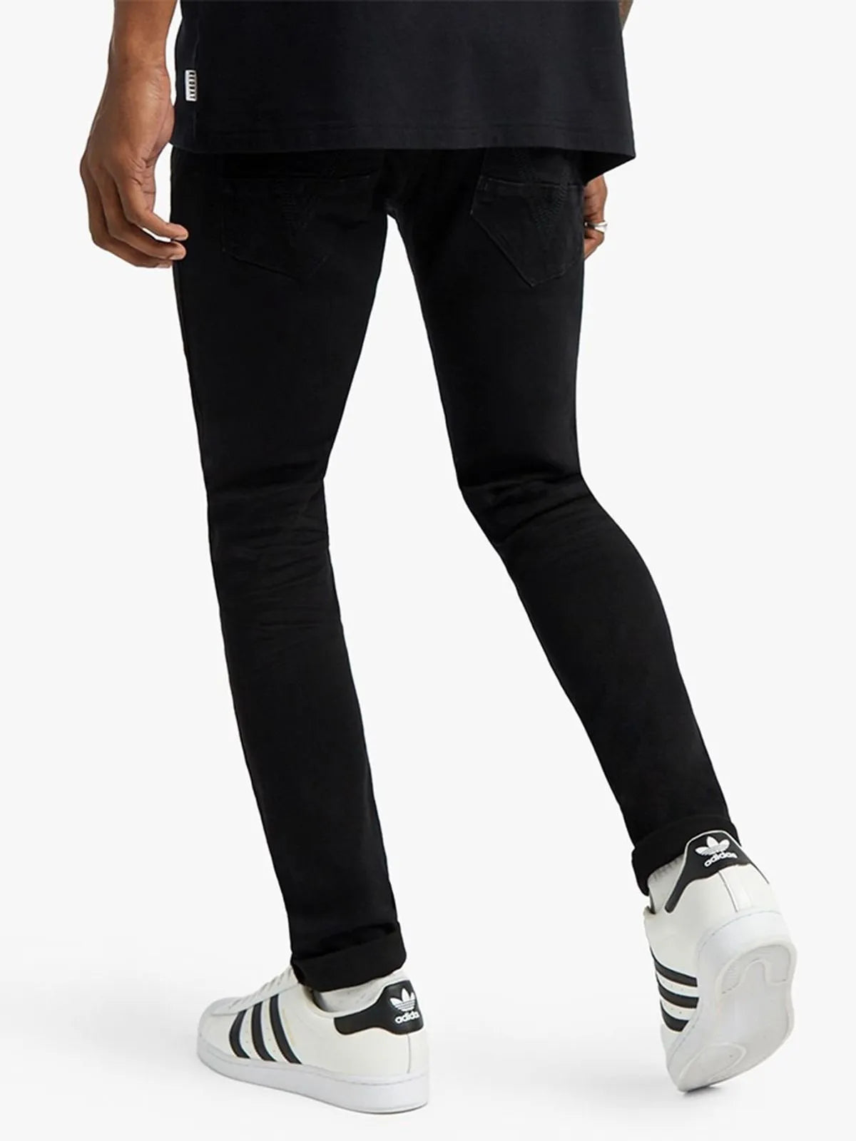 Redbat Men's Super Skinny Black Jeans Redbat