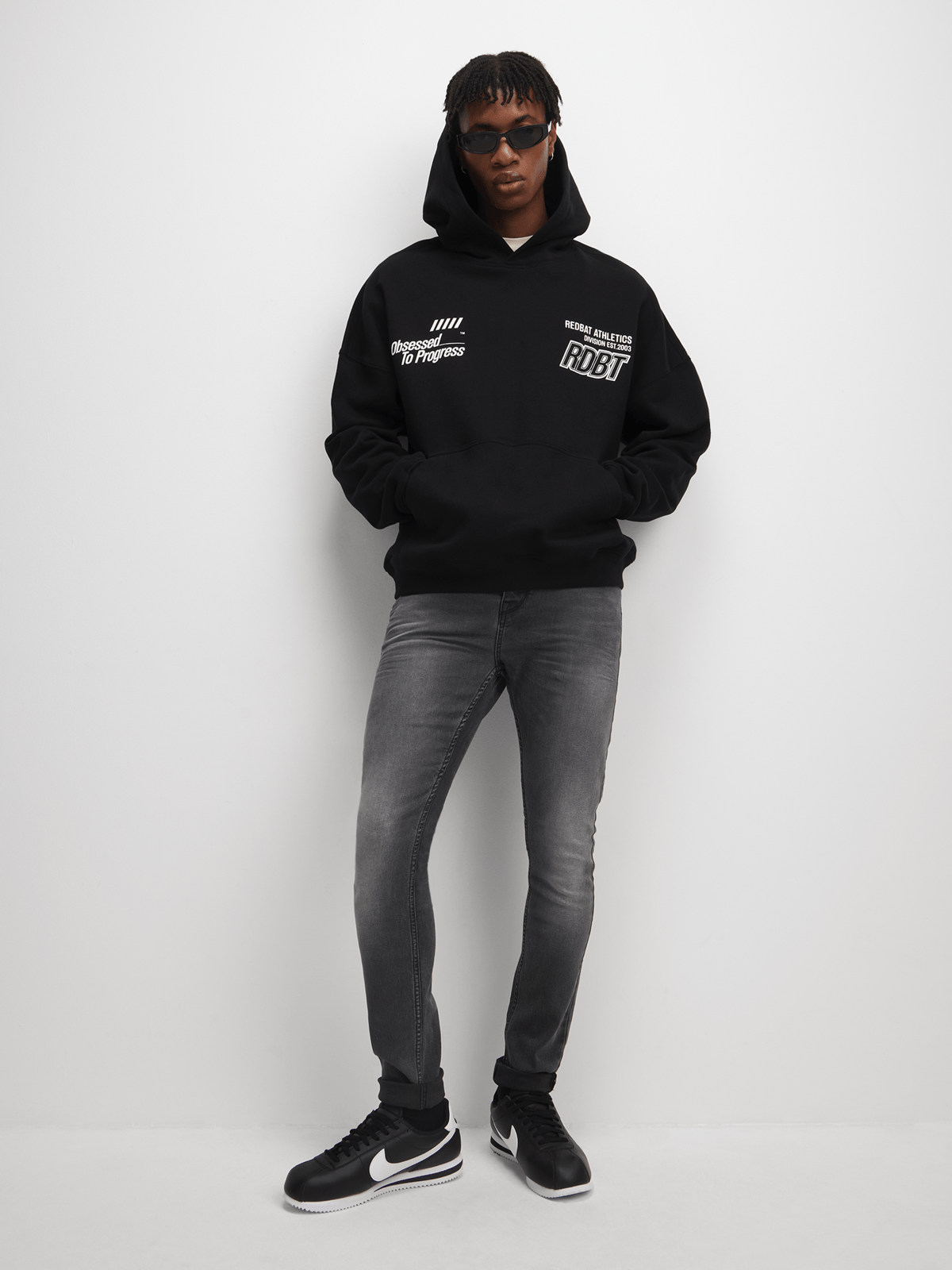 Redbat Men's Grey Super Skinny Jeans Redbat