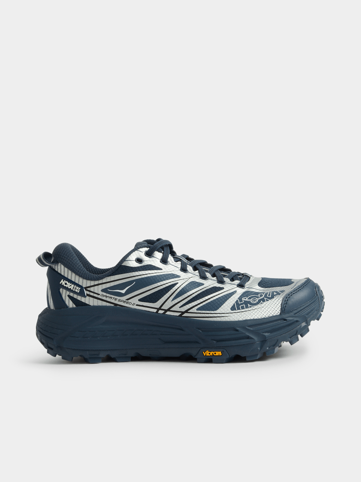 Hoka Men's Mafate Speed 2 Navy/Silver Sneaker