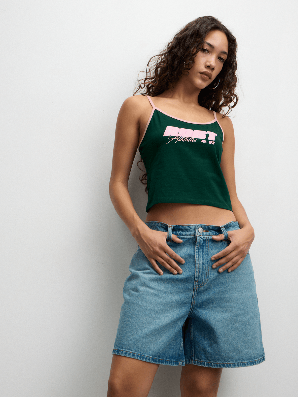 Redbat Women's Light Wash Bermuda Denim Shorts