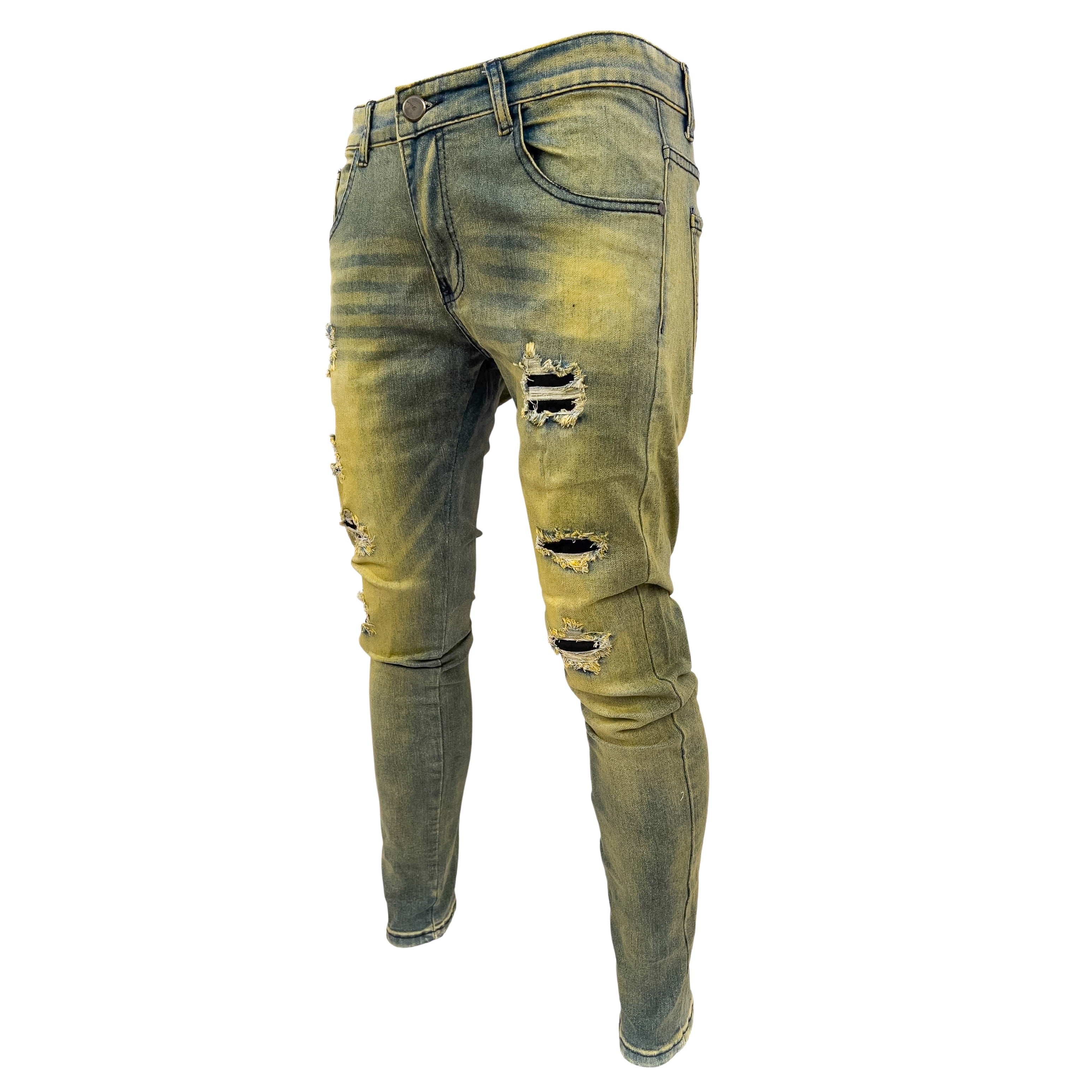 Dirty washed Distressed Fashion Skinny jeans